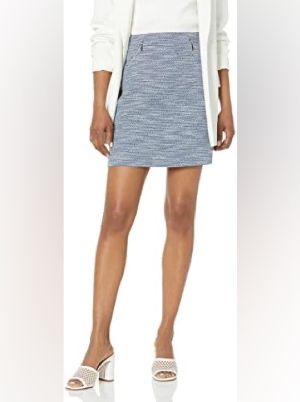NWT Club Monaco Blue Textured Skirt - Size 00